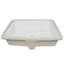 Lavabo de salle de bain rectangulaire encastré blanc avec trop-plein