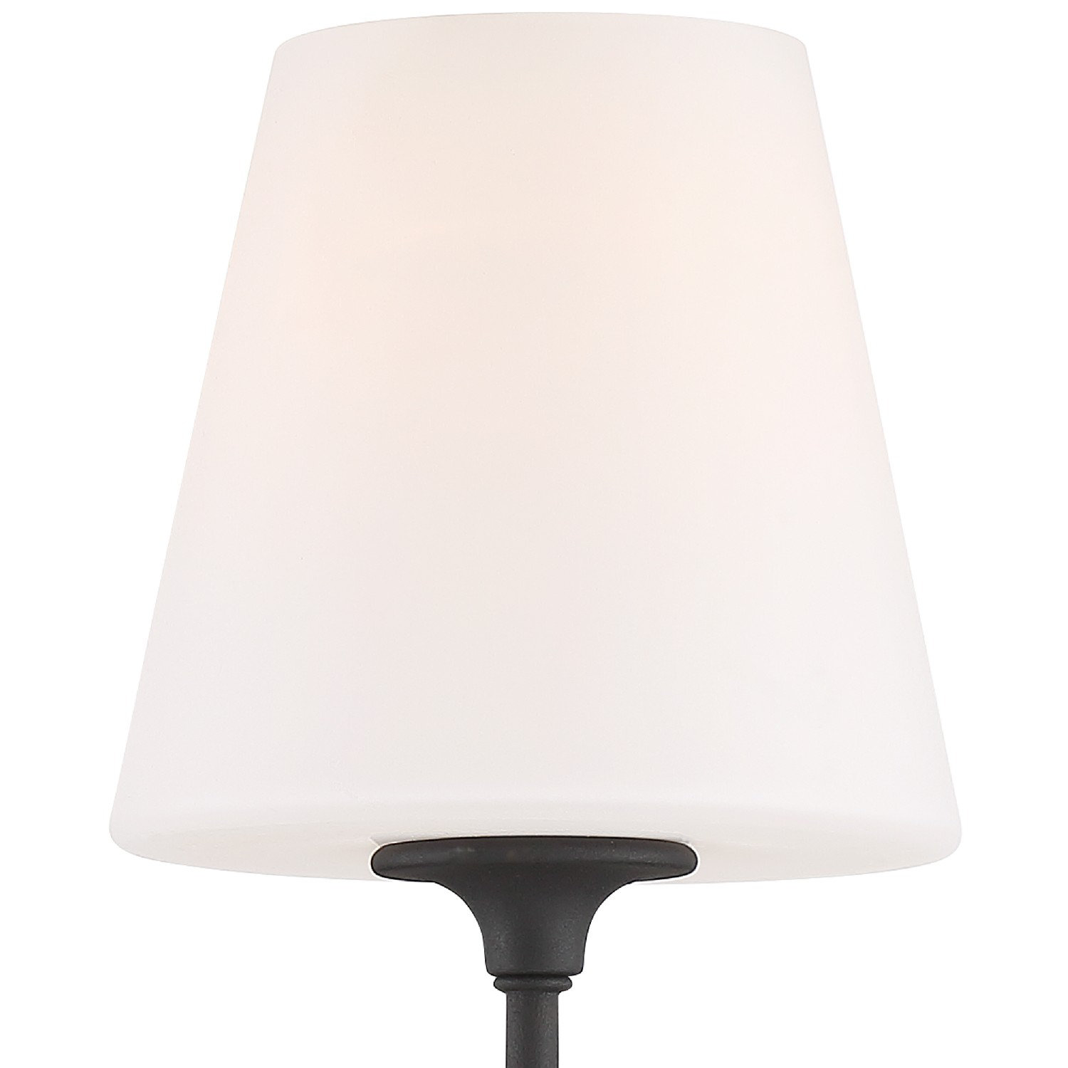 Lane Single Light Armed Sconce, Black Forged