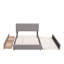 Lit plateforme tapissier avec tiroirs et lit gigogne-752401238