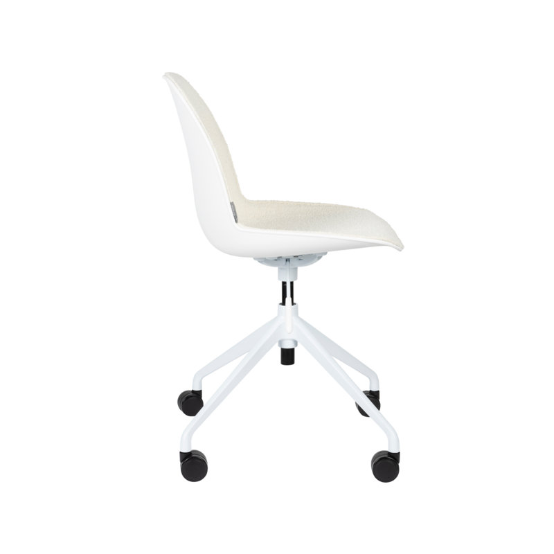 Albert Swivel Office Chair, White