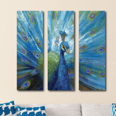 « peacock », impression multi-pièces sur toile