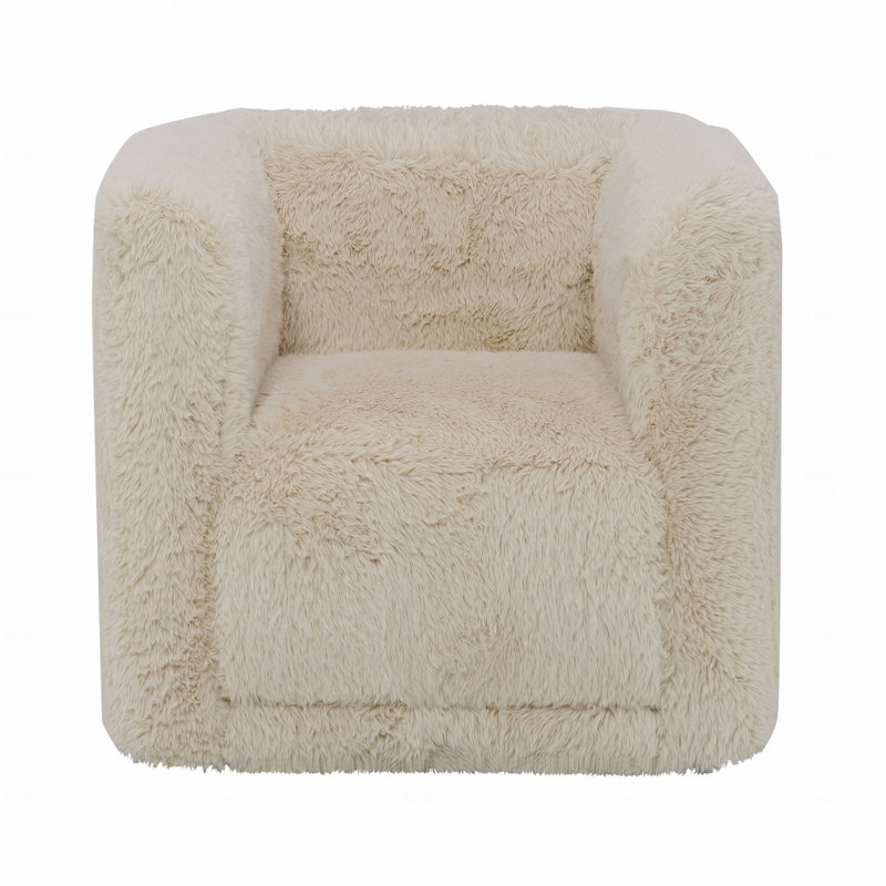 Fauteuil beige sable avec fonction pivotante