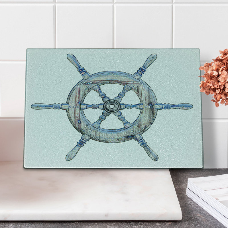 Roue de bateau en bois trempé Ambesonne