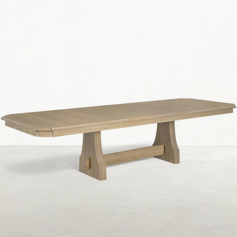 Maris Mahogany Rectangle Trestle Extension Dining Table - 78 In. W X 30 In. H