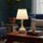 Touch-Control Bedside Lamp Set (2-Piece), Rustic-Style Three-Level Dimming Table Lamp with Fabric Shade, Suitable for Nightstands, Desks, Bedrooms, Living Rooms, Offices-1124431088