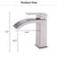 Robinet pour salle de bain à un trou Waterfall