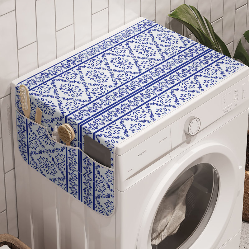 East Urban Home Retro - Machine à laver - paquet de 2 - lavande foncé 47 po x 18,5 po - blanc