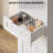 68" Tall Freestanding Narrow Bathroom Cabinet - Lights, Storage, Doors (Solid Wood/Bamboo, 4 Finishes)