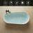 59" Solid Surface Freestanding Soaking Bathtub, Matte White Stone Resin With Overflow And Pop Up Drain-123278830
