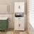 67"H Farmhouse Freestanding Bathroom Storage Cabinet, White Linen Tower with Barn Doors, Large Drawer & Open Shelf, Adjustable Shelves Tall Bathroom Organizer for Laundry Room Entryway-1132184581