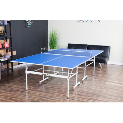 JOOLA Quadri Indoor 15mm Table Tennis Table - Ping Pong Table with Quick Clamp Ping Pong Net Set