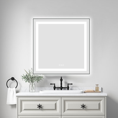 Miroir de salle de bain mural 30 po X Fog