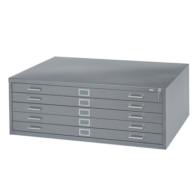 Five-Drawer Flat File Filing Cabinet