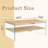 Versatile Double-Layered Rectangular Coffee Table for Various Settings