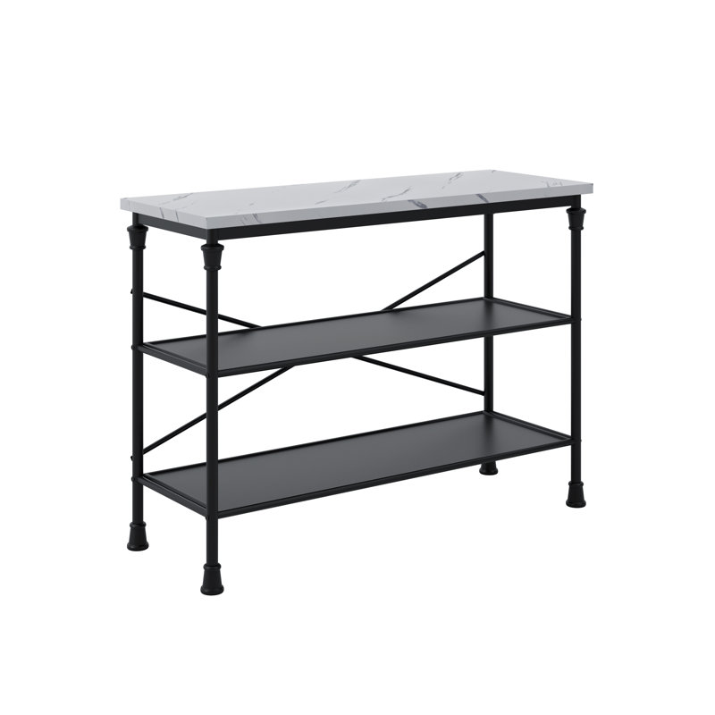Ahnia Marble Effect Console Table