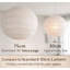 Irregular Paper Sphere Pendant Shade-18563008