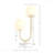 Table Lamp - Metal Frame, 2-Light Globe Design