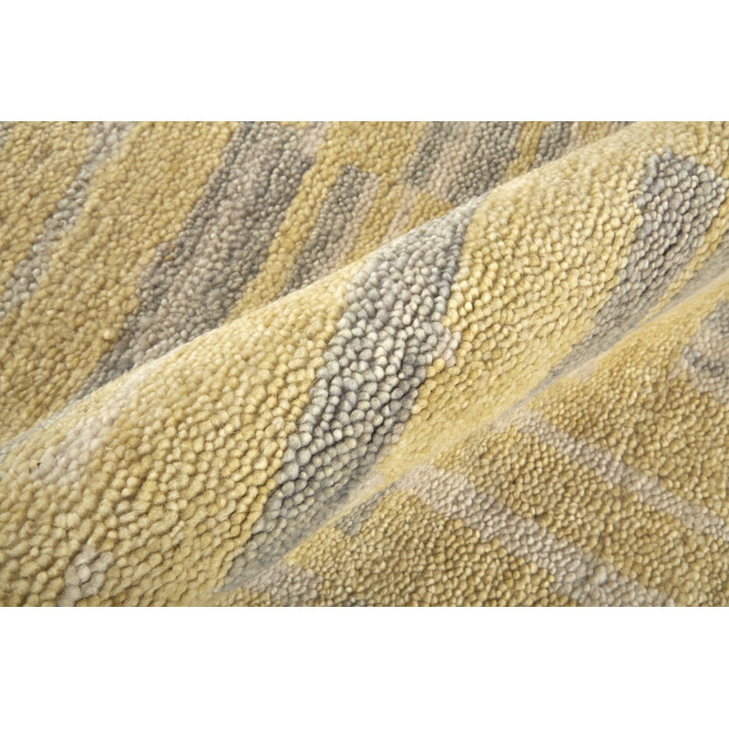 Thom Filicia Hand Knotted Wool Abstract Area Rug, Rectangle 2' x 3'