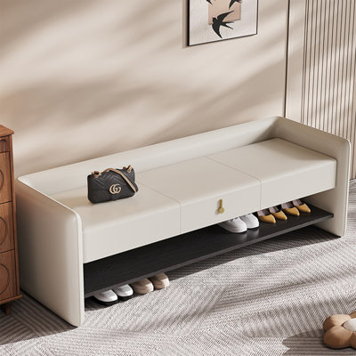 Upholstered Shoe Storage Bench