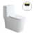 White Toilet/Gold Button