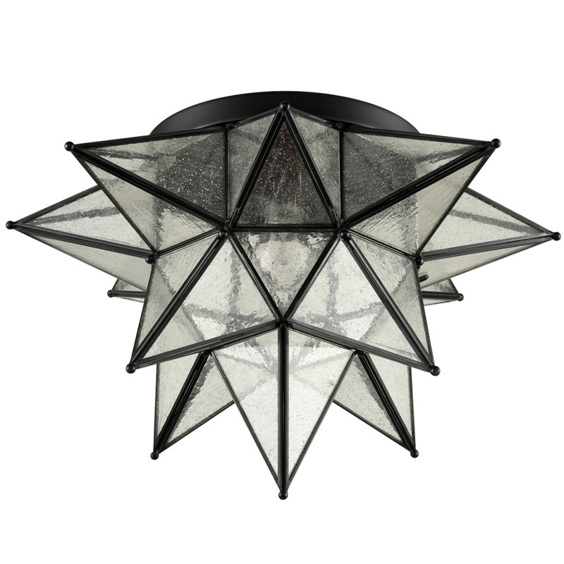 Plafonnier encastré 1 lumière, H 12,4 po x l 18,3 po x P 18,3 po