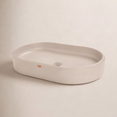 Ubud Oval Concrete Vessel Sink