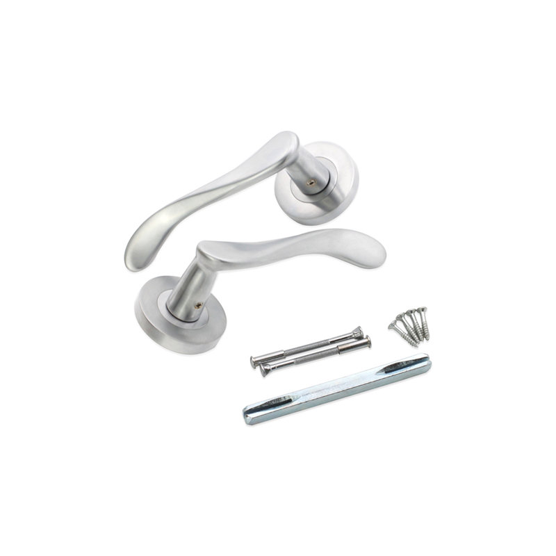 Rosalie Lever Door Handle, Satin Chrome