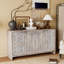 Armoire décorative 4 portes Buffet en bois Buffet Armoire de rangement Armoire de rangement-1622069232-1622069233