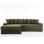 Élégant velours côtelé avec méridienne gauche et 8 coussins moelleux de luxe, coussin décoratif-137056546-137056734