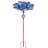 Peacock Feather Glass Bird Bath With Metal Stake – Colorful Outdoor Bird Feeder & Garden Decor For Patio, Lawn & Yard