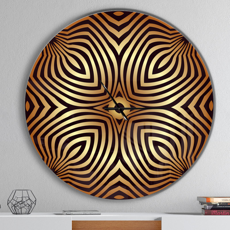 Convexe symétrique Ellipse - horloge murale moderne, Surdimensionné