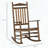 Outsunny Traditional High-Back Wooden Rocking Chair for Porch-204094533