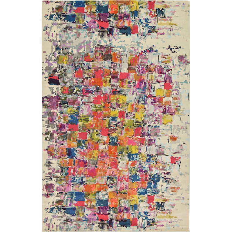 Rizer Washable Abstract Indoor Rug, Rectangle 10'6" x 16'5"