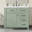 Meuble-lavabo autoportant avec tiroir escamotable en céramique et tablette réglable-170600349