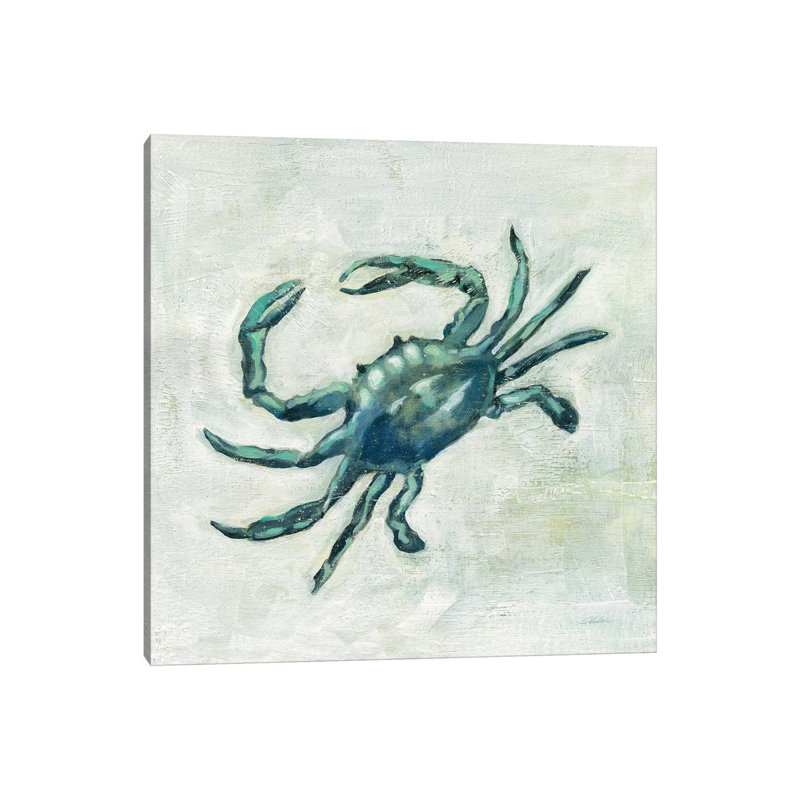 Indigo Sea Life II by Silvia Vassileva - Wrapped Canvas Painting, 93.98 cm H x 93.98 cm W x 1.91 cm D