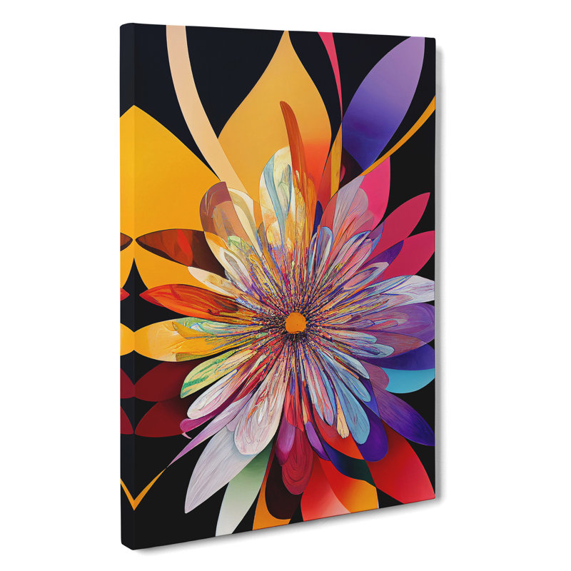 A Feisty Flower - Wrapped Canvas Print, 50cm H x 35cm W x 3cm D