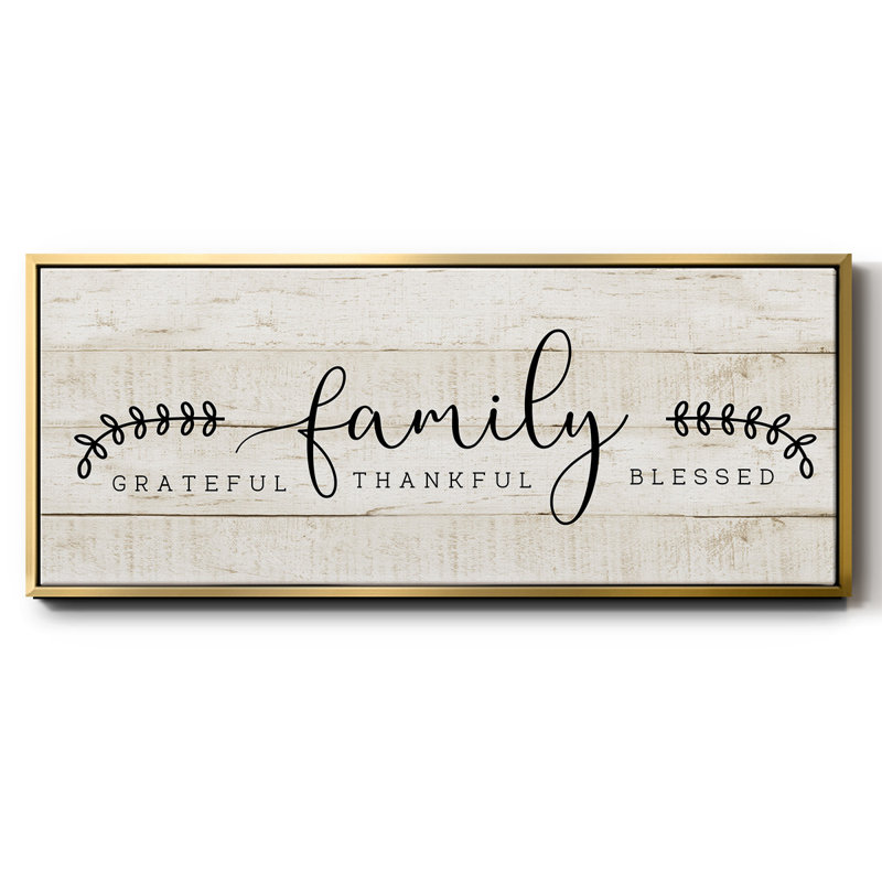 Famille - toile encadrée, H 20 po x l 50 po