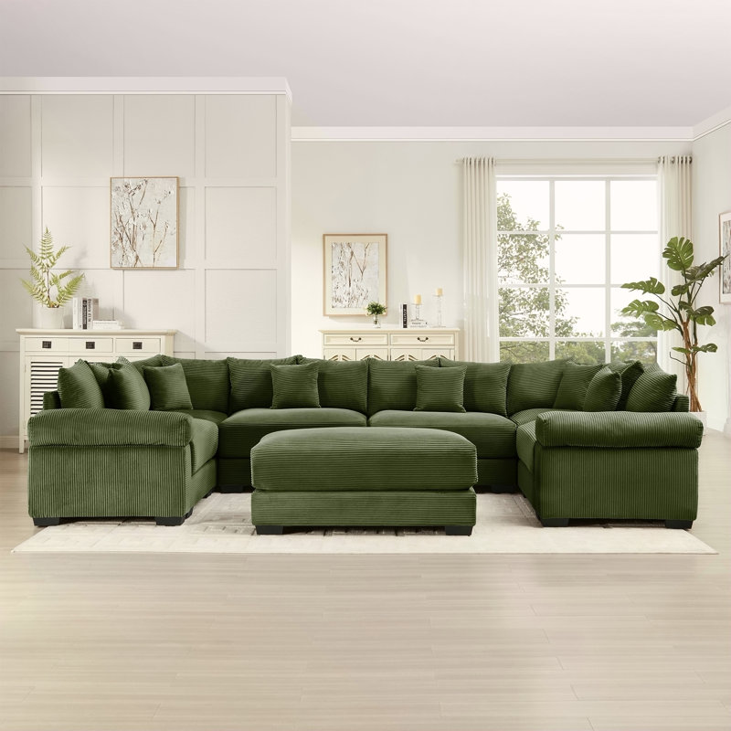 Canapé modulaire surdimensionné Cloud, Vert