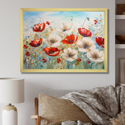 " Red Poppies Blossoming I "