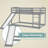 Sturdy Wood Bunk Bed With Ladder And Slide - Safe, Space-Saving And Fun For Kids - No Box Spring Required - Easy Assembly