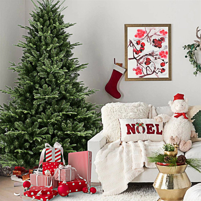 Arbre de Noël pleine forme avec support en métal, No, H 5 pi