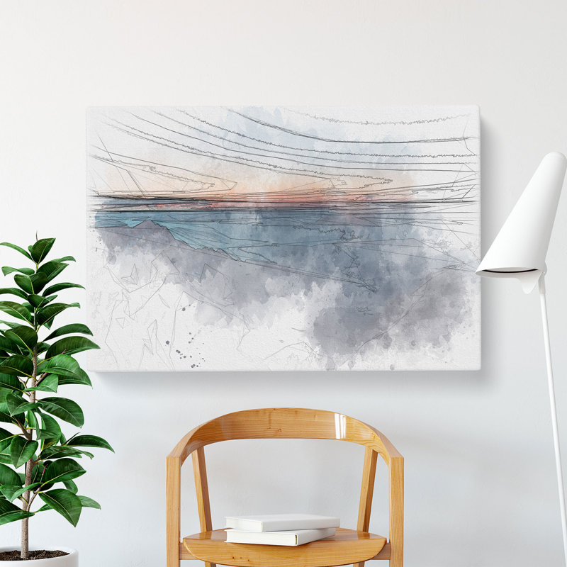 Sunset Over Mojstrovka In Slovenia - Wrapped Canvas Painting, 60cm H x 91cm W x 4cm D