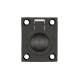 Deltana FRP175U26 Flush Ring Pull, 1-3/4" x 1-3/8" in Polished Chrome