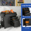 Mobile Tool Storage Cabinet - Garage Organizer With Lockable Compartment & 4 Drawers