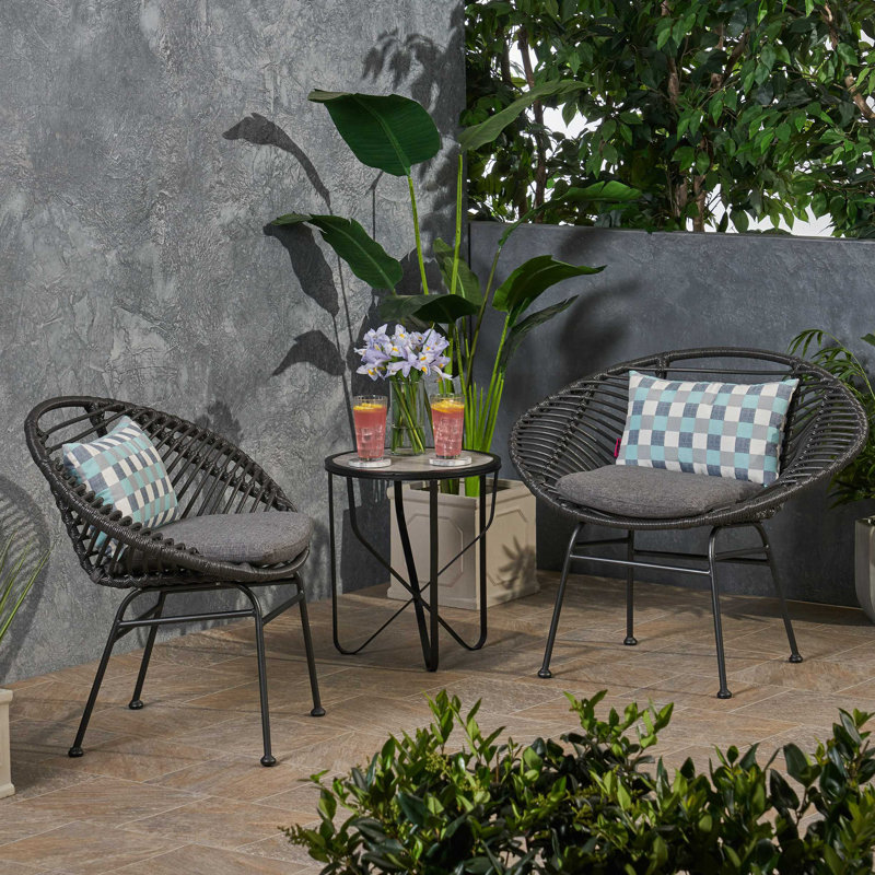 Chaise San Antonio, Gris, Noir