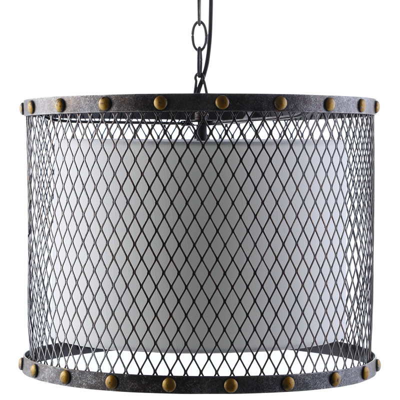 Luminaire suspendu tambour 1 lumière Fortune