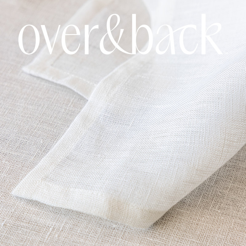 over&back 100% Linen Napkins, Ivory