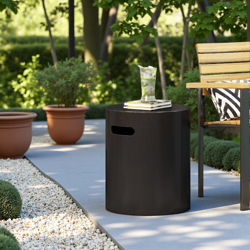Outdoor Lightweight Concrete Side Table