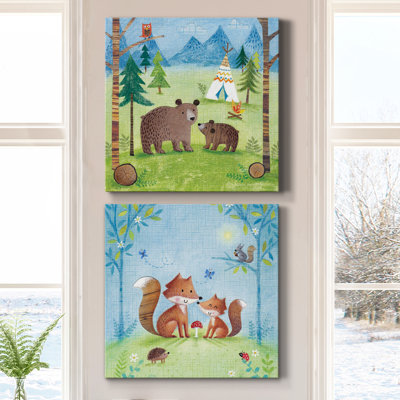 " Woodland Family Bears " 2 - Pieces