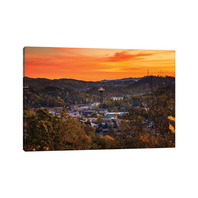 Gatlinburg In The Smokies by Jonathan Ross Photography - Wrapped Canvas Print